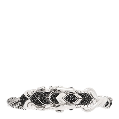 John Hardy Sterling Silver Black Blue Sapphire Legends Naga Multi Chain Bracelet 2 of 5