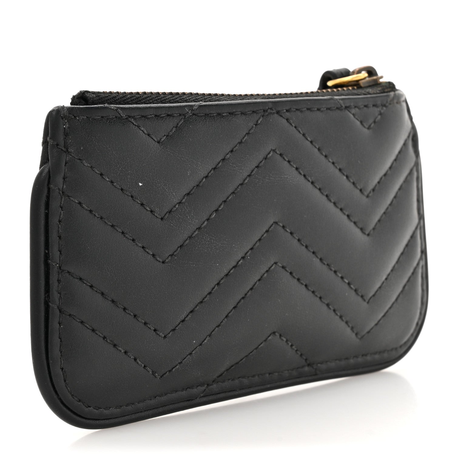 Gucci Calfskin Matelasse GG Marmont Key Case Black 3 of 11