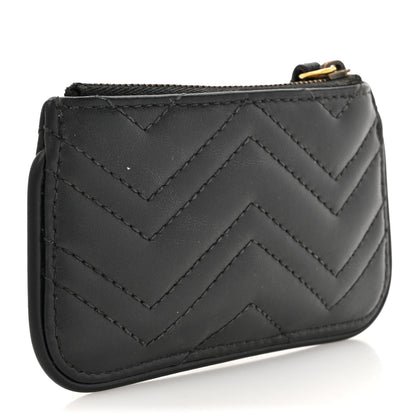 Gucci Calfskin Matelasse GG Marmont Key Case Black 3 of 11