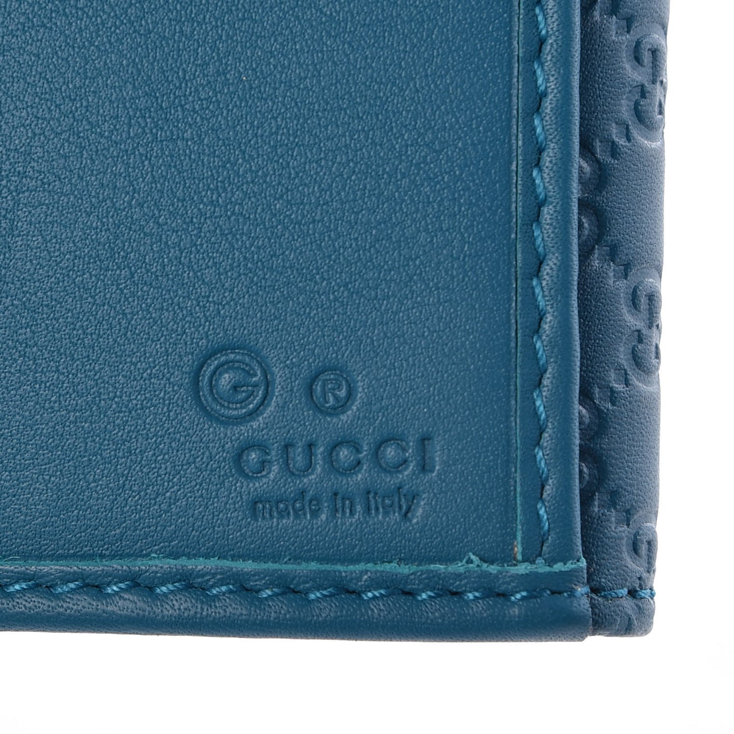 Microguccissima Continental Flap Wallet Deep Cobalt