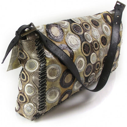 Fendi Extra Large Snakeskin Circles Baguette Bag 3 of 12