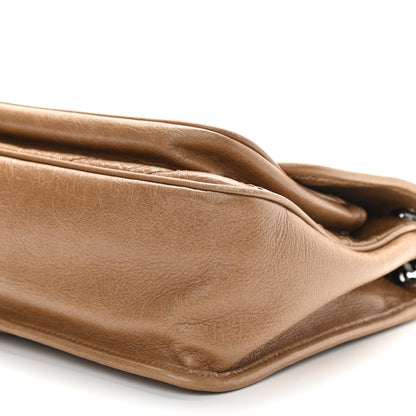 Saint Laurent Crinkled Calfskin Matelasse Monogram Medium Niki Chain Satchel Natural Tan 10 of 10
