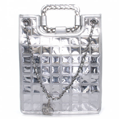 Chanel Vinyl Ice Cube Large Shopper Tote Silver 1 of 7