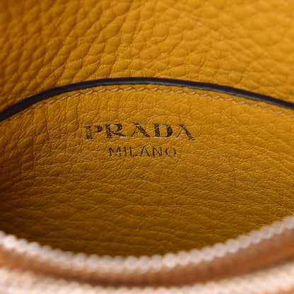 Prada Vitello Phenix Double Zip Crossbody Bag Soleil 7 of 9