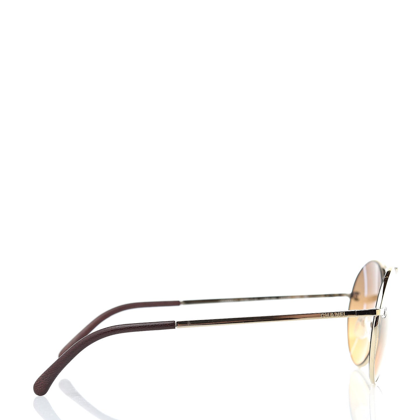Round Sunglasses 4190 T Q Brown Gold
