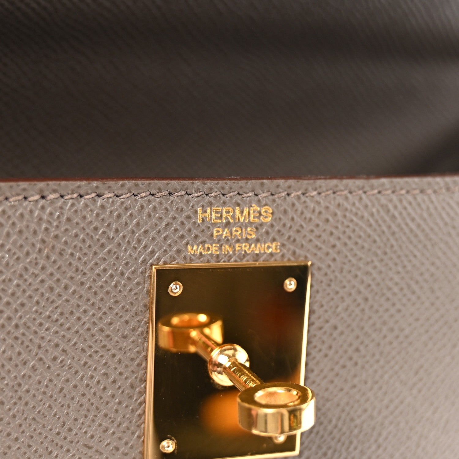 Hermes Epsom Kelly Sellier 28 Etain 6 of 10