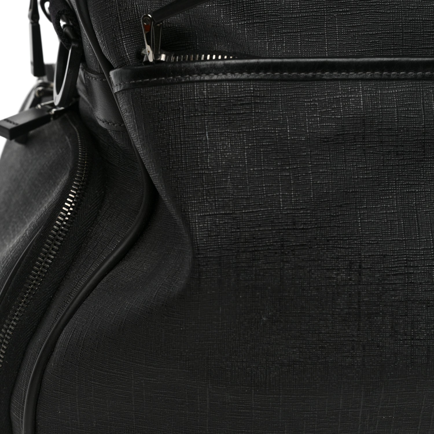 Gucci Coated Canvas Interlocking G Duffle Bag Black 12 of 16