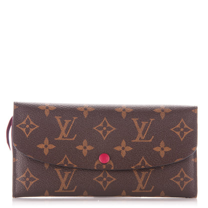 Louis Vuitton Monogram Emilie Wallet Fuchsia 1 of 6