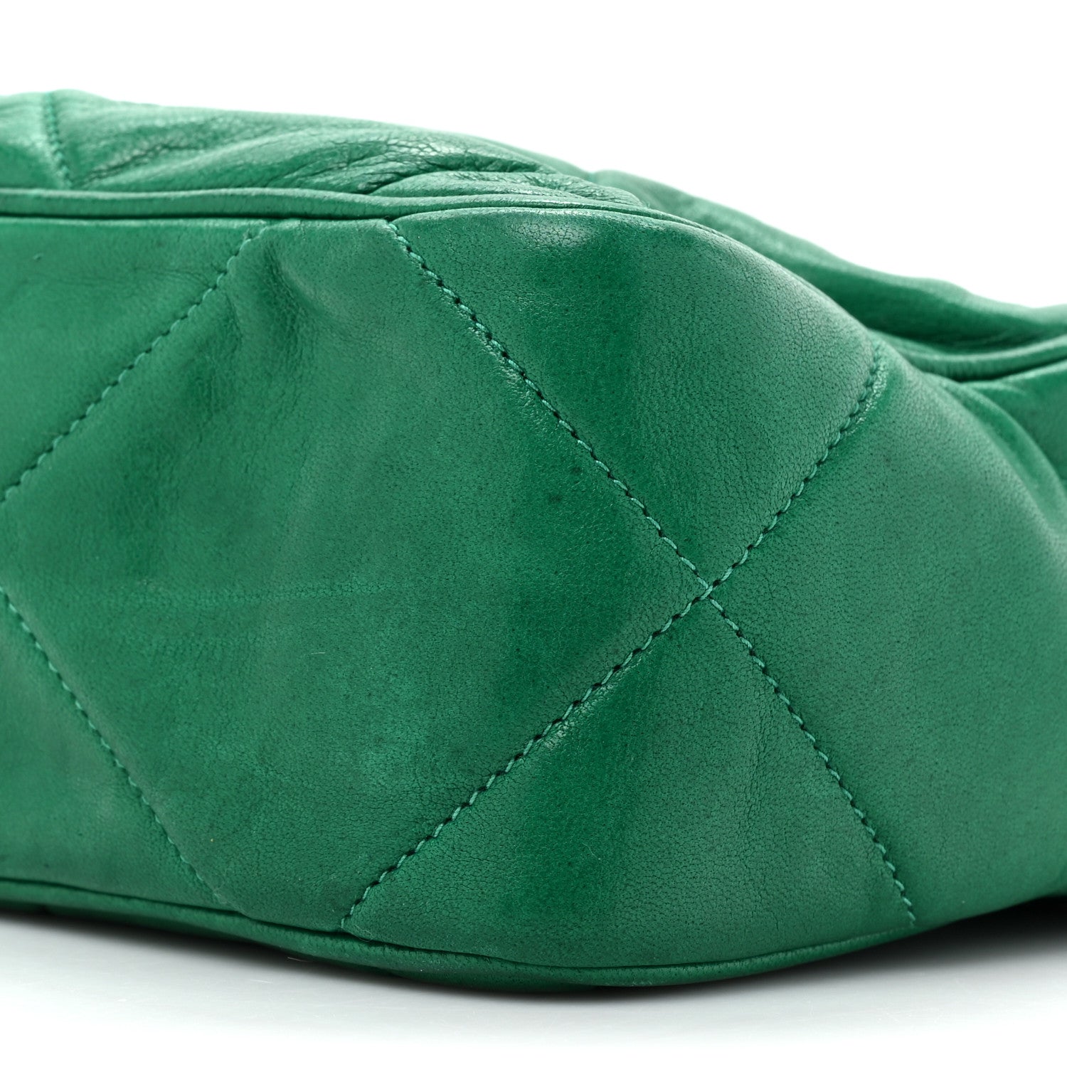 Chanel Lambskin Quilted CC Tassel Camera Case Green 9 of 16