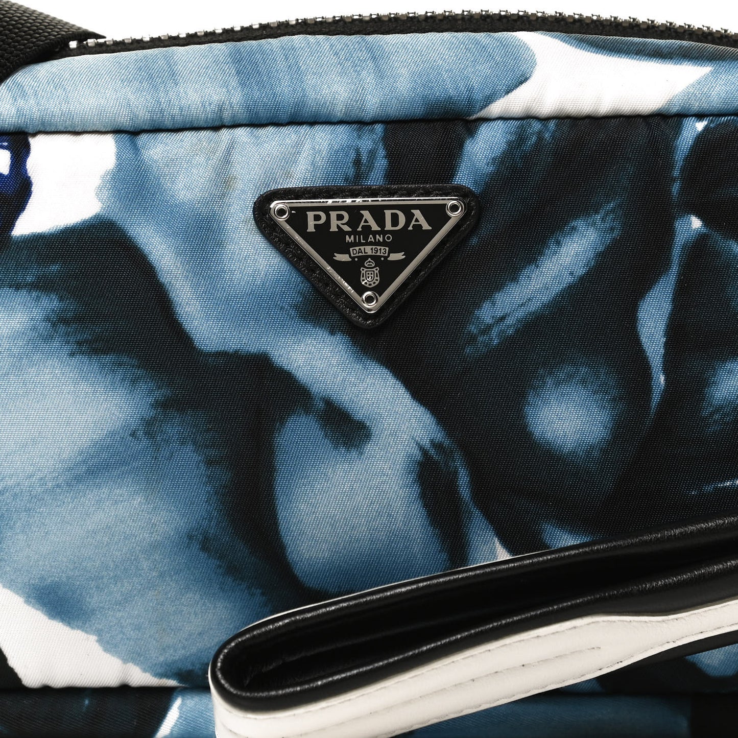 Tessuto Soft Nylon Small Roses Print Convertible Crossbody Wristlet Blue