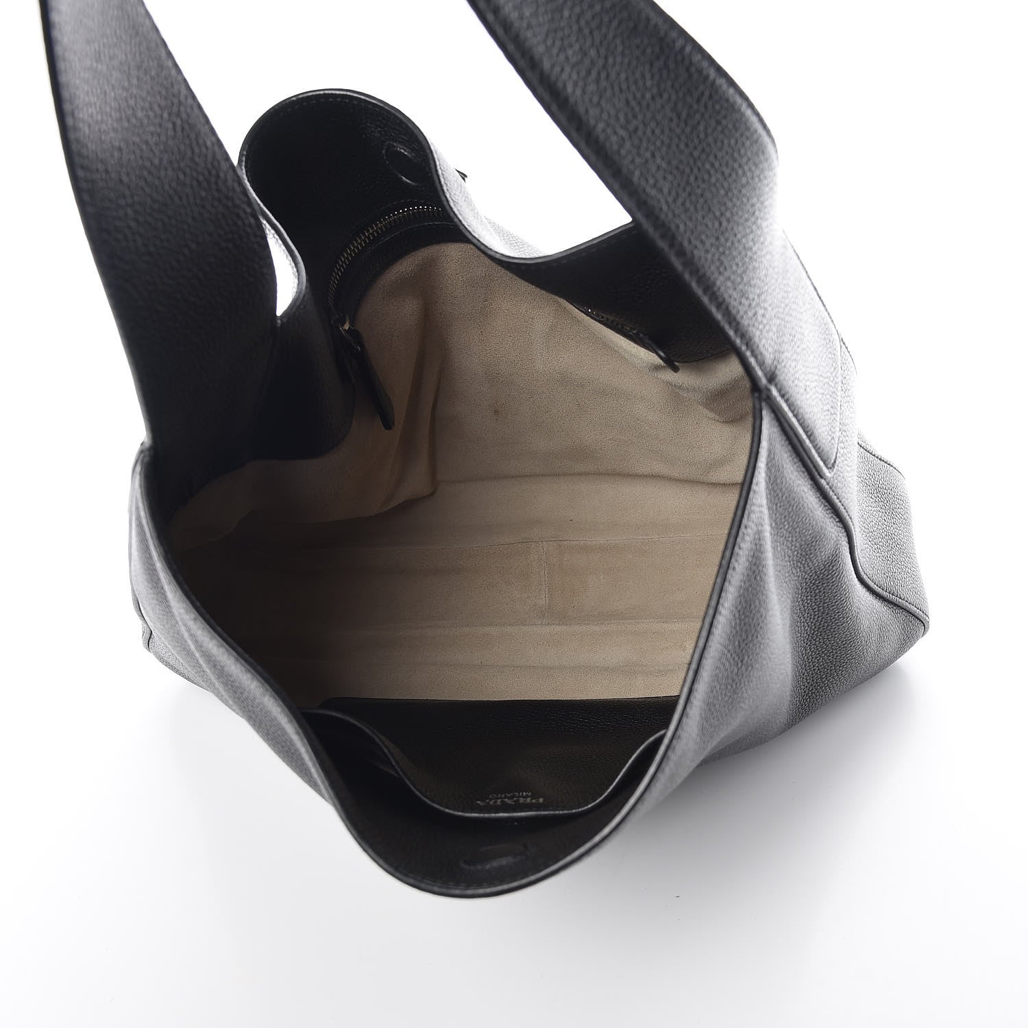 Prada Vitello Daino Hobo Black 7 of 9