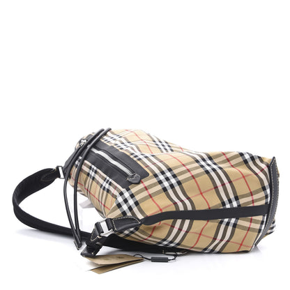 Burberry Vintage Check Small Sailing Duffle Sling Bag Beige 4 of 9
