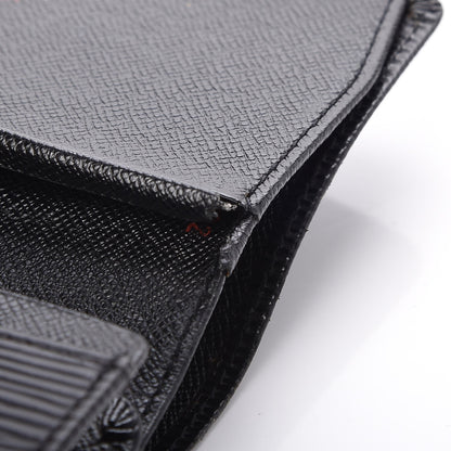 Louis Vuitton Epi Porte-Monnaie Billets Tresor Wallet Black 6 of 8