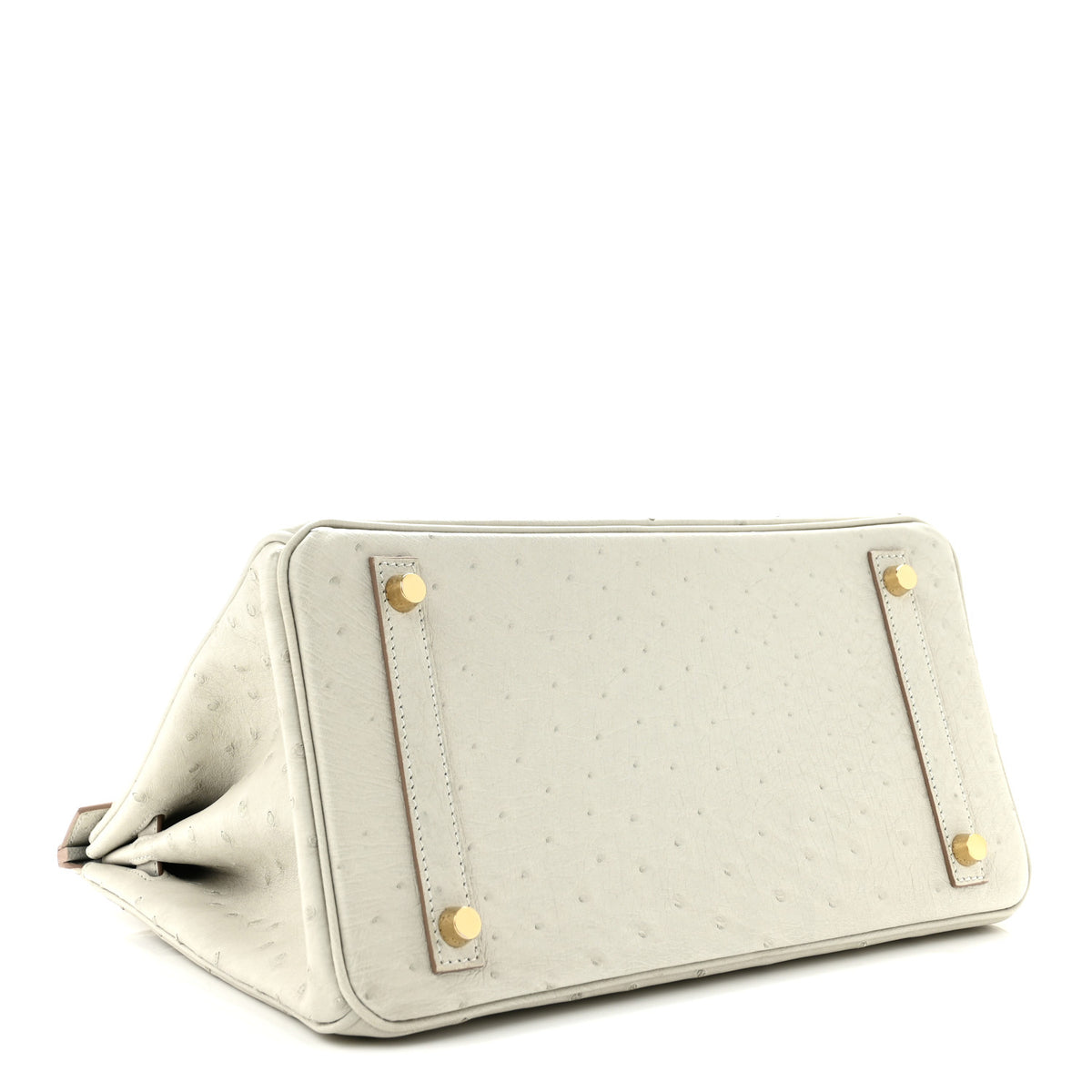 Ostrich Birkin 30 Gris Perle