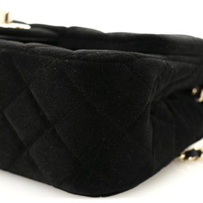 Chanel Velvet Quilted Mini Rectangular Pearl Crush Flap Black 10 of 11