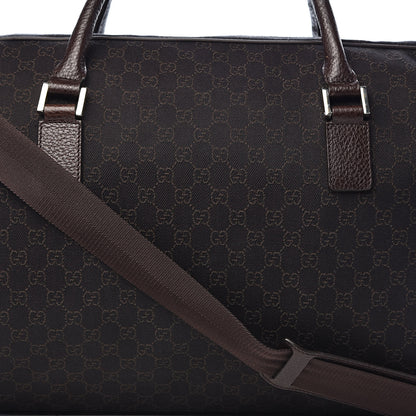 Gucci Nylon Monogram Large Carry On Duffle Dark Brown 10 of 10
