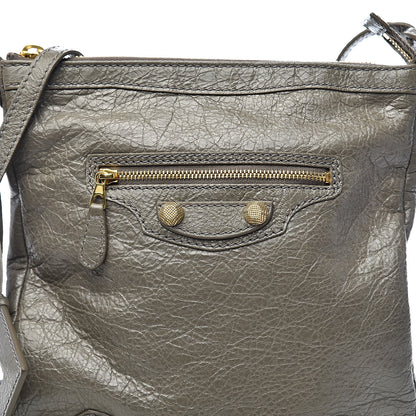 Balenciaga Agneau Giant 12 Gold Hardware Flat Crossbody Beige Liege 10 of 10