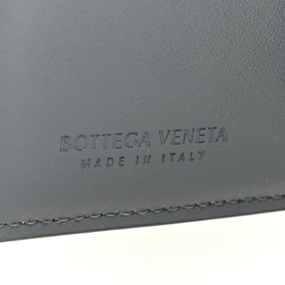Bottega Veneta Nappa Maxi Intrecciato Medium Cassette Bifold Zip Wallet Thunder 6 of 6