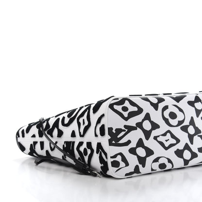 Louis Vuitton X UF Tufted Monogram Neverfull MM Black White 8 of 11