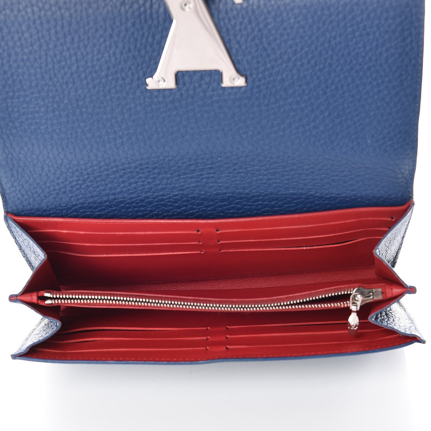 Taurillon Capucines Wallet Blue