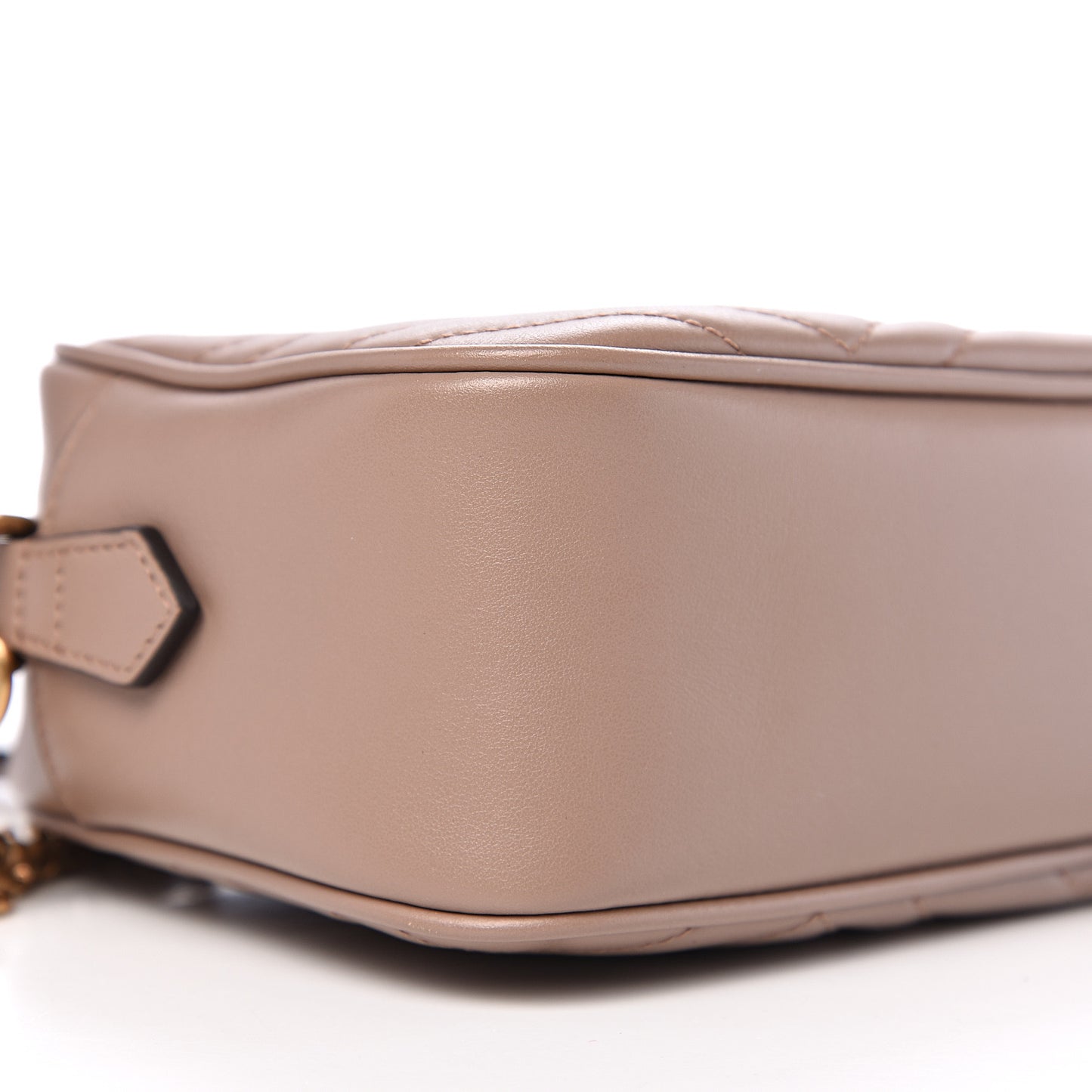 Calfskin Matelasse Small GG Marmont Chain Shoulder Bag Porcelain Rose