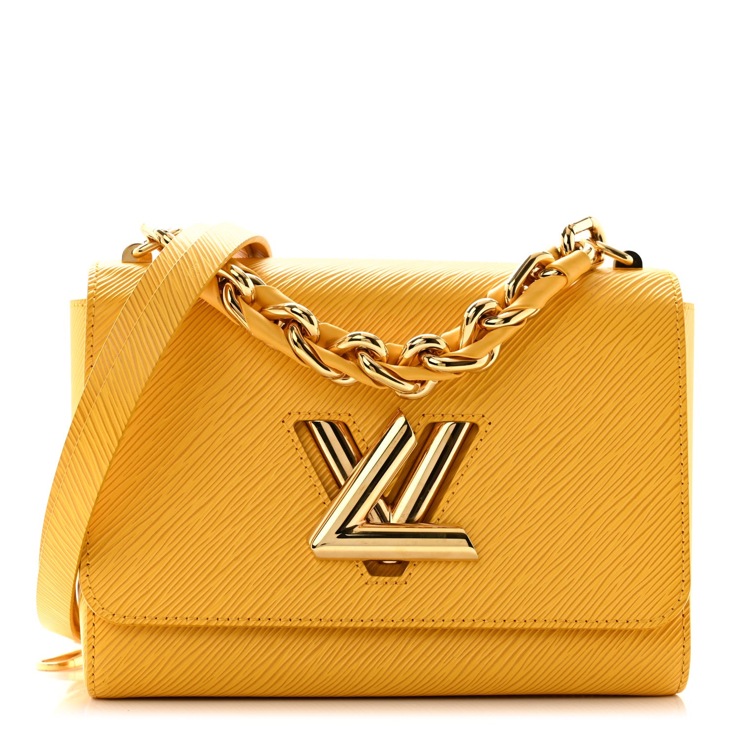 Louis Vuitton Epi Twist Braided Strap Shoulder Bag MM Sunflower 1 of 11