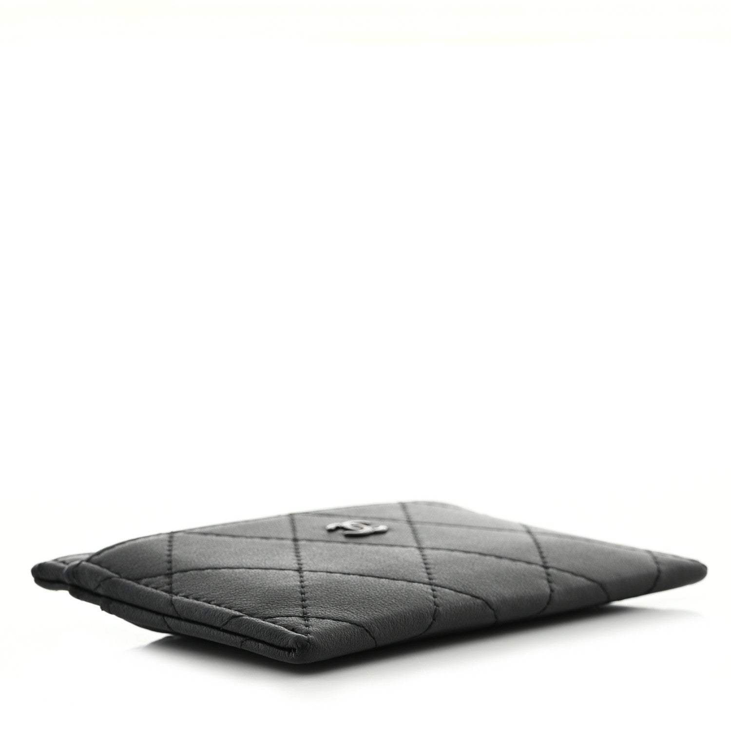 Chanel Calfskin Quilted Card Holder So Black 4 of 9
