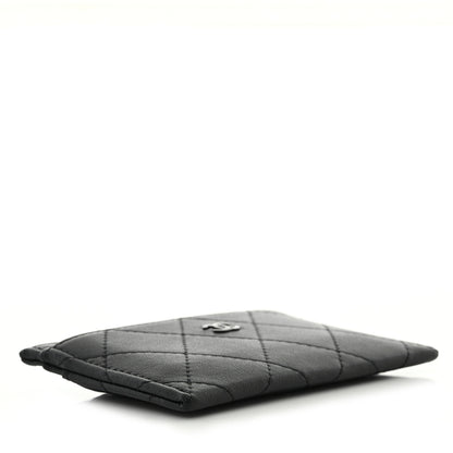 Chanel Calfskin Quilted Card Holder So Black 4 of 9