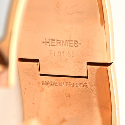 Hermes Enamel Wide Clic Clac H Bracelet PM White 5 of 6