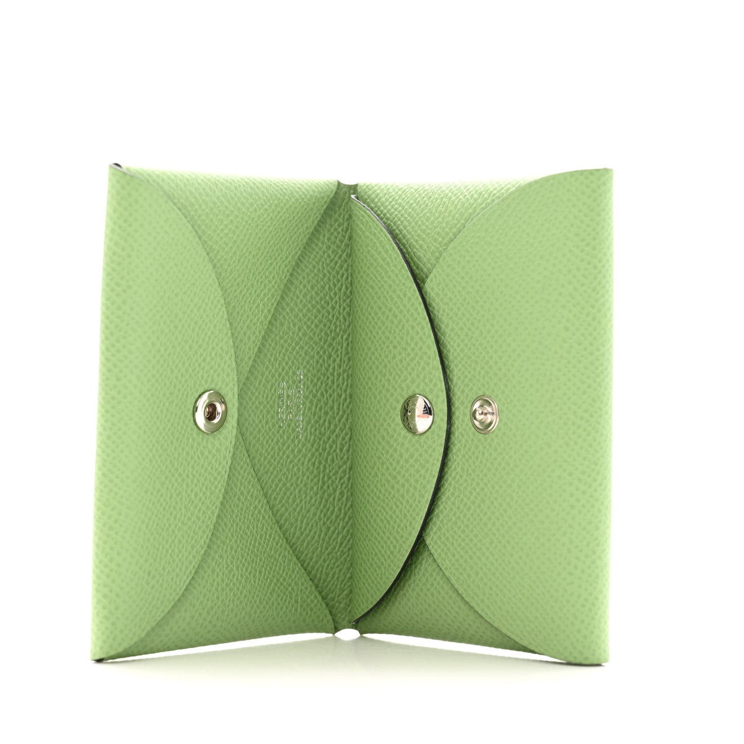 Epsom Calvi Duo Card Case Vert Criquet