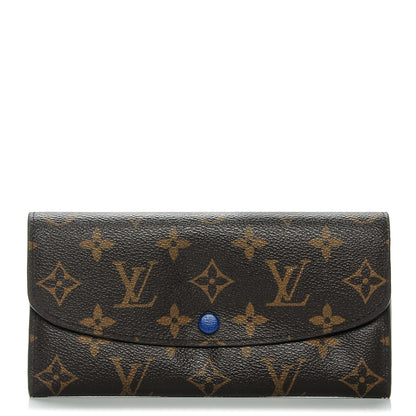Louis Vuitton Monogram Emilie Wallet Blue 1 of 8