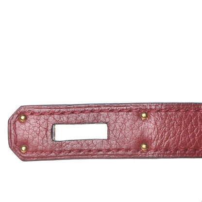 Hermes Taurillon Clemence Birkin 35 Rouge H 31 of 37