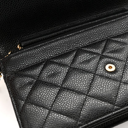 Chanel Caviar Quilted Wallet on Chain WOC Black 12 of 12
