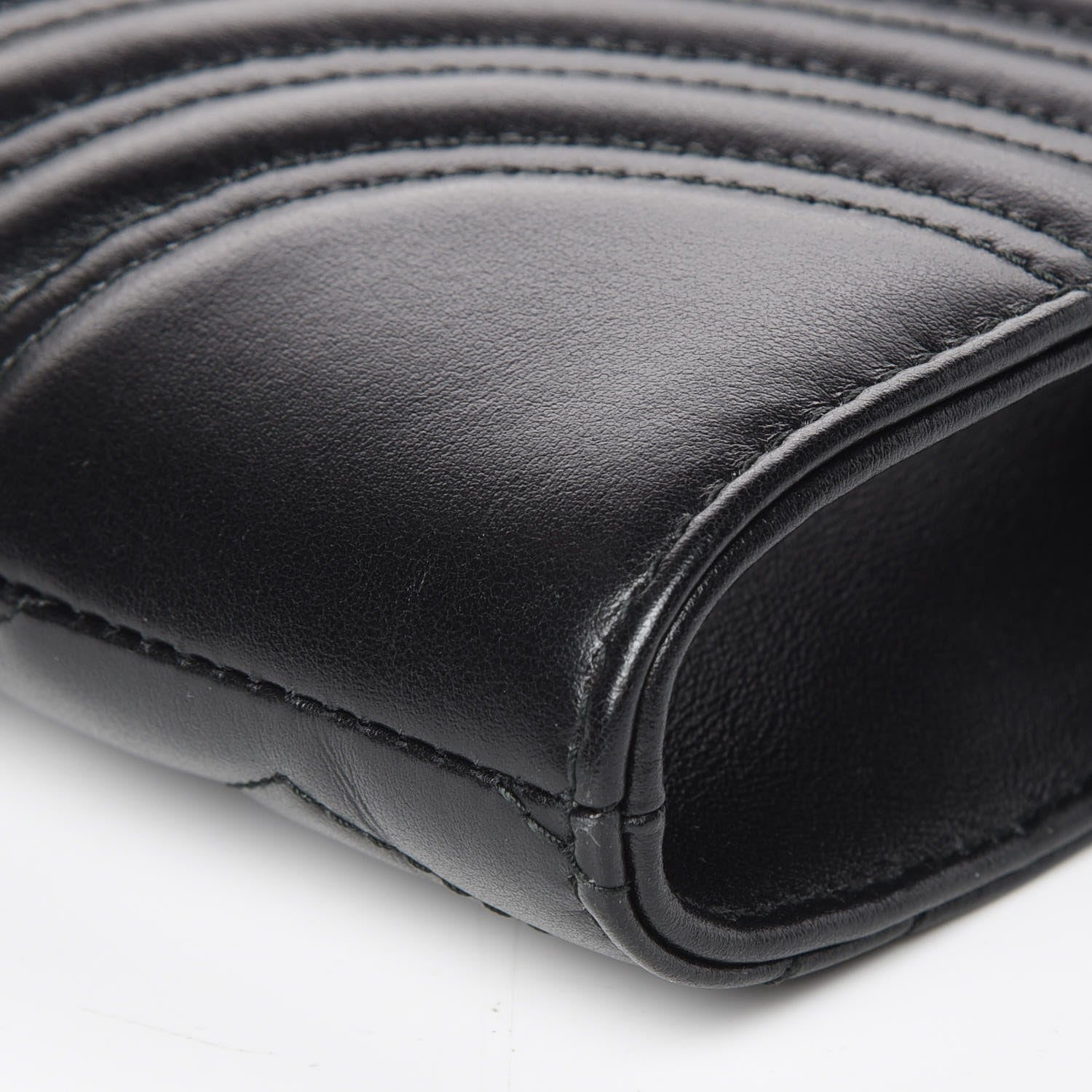 Gucci Calfskin Matelasse GG Marmont Clutch Black 5 of 9