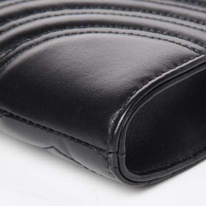 Gucci Calfskin Matelasse GG Marmont Clutch Black 5 of 9