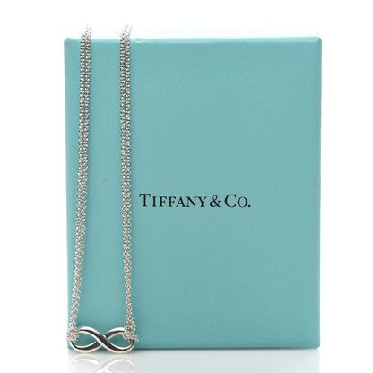 Tiffany Sterling Silver Infinity Pendant Necklace 6 of 6