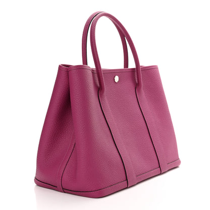 Hermes Vache Country Garden Party MM 36 Rose Pourpre 3 of 9