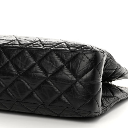 Chanel Aged Calfskin Reissue 2.55 Tote Black 10 of 15
