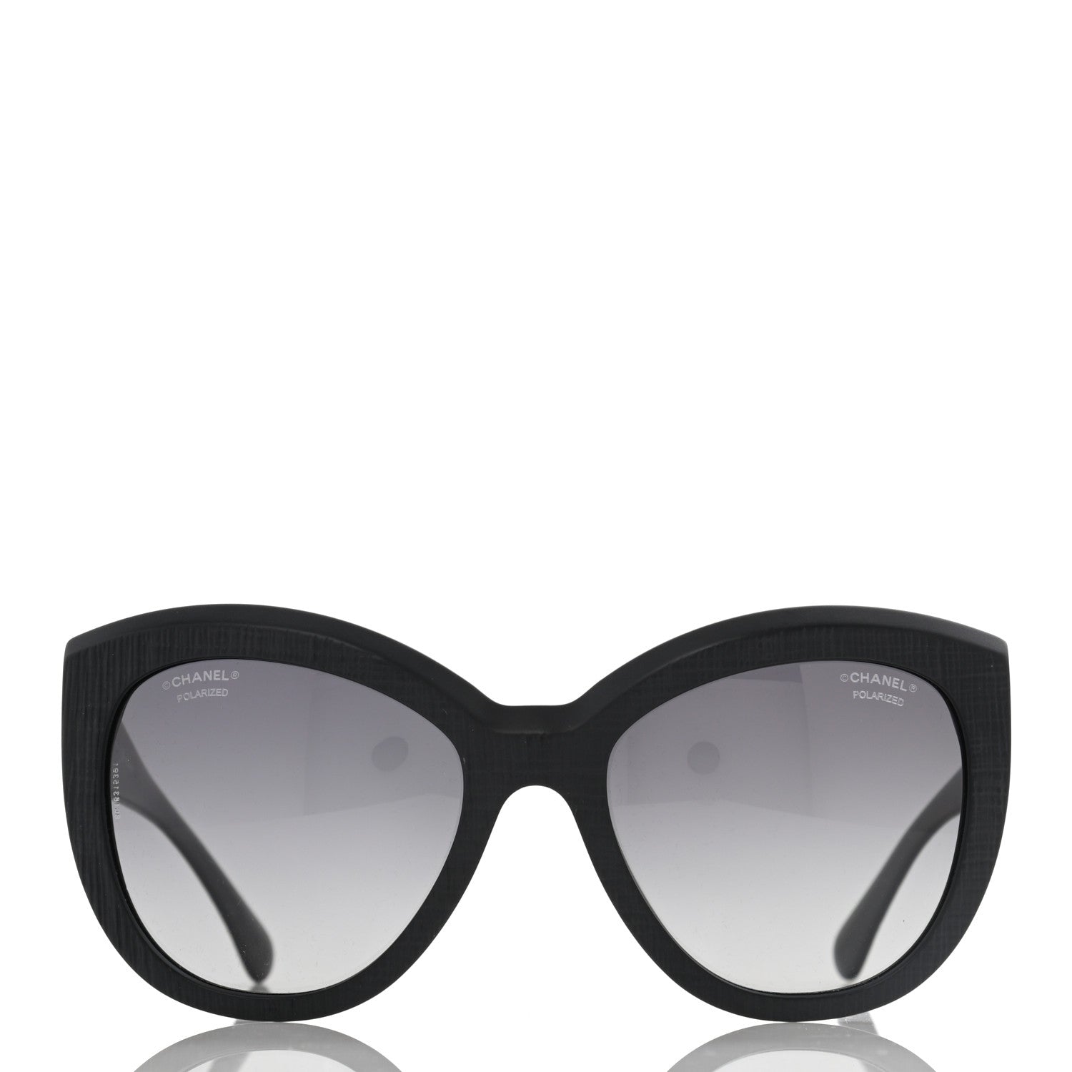 Chanel Tweed Effect CC Polarized Butterfly Signature Sunglasses 5332 Grey 2 of 8