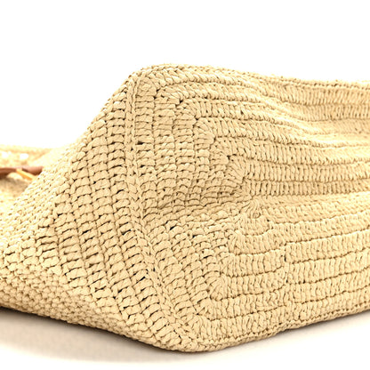 Saint Laurent Raffia Monogram Hobo Naturale 8 of 9