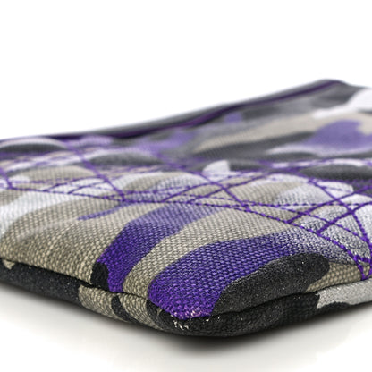 Christian Dior Canvas Camouflage Anselm Reyle Zip Pouch 5 of 10