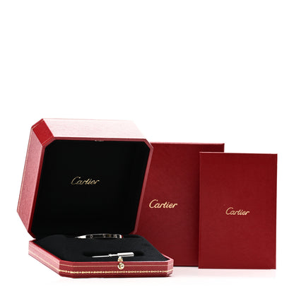 Cartier 18K White Gold Small LOVE Bracelet 15 5 of 5