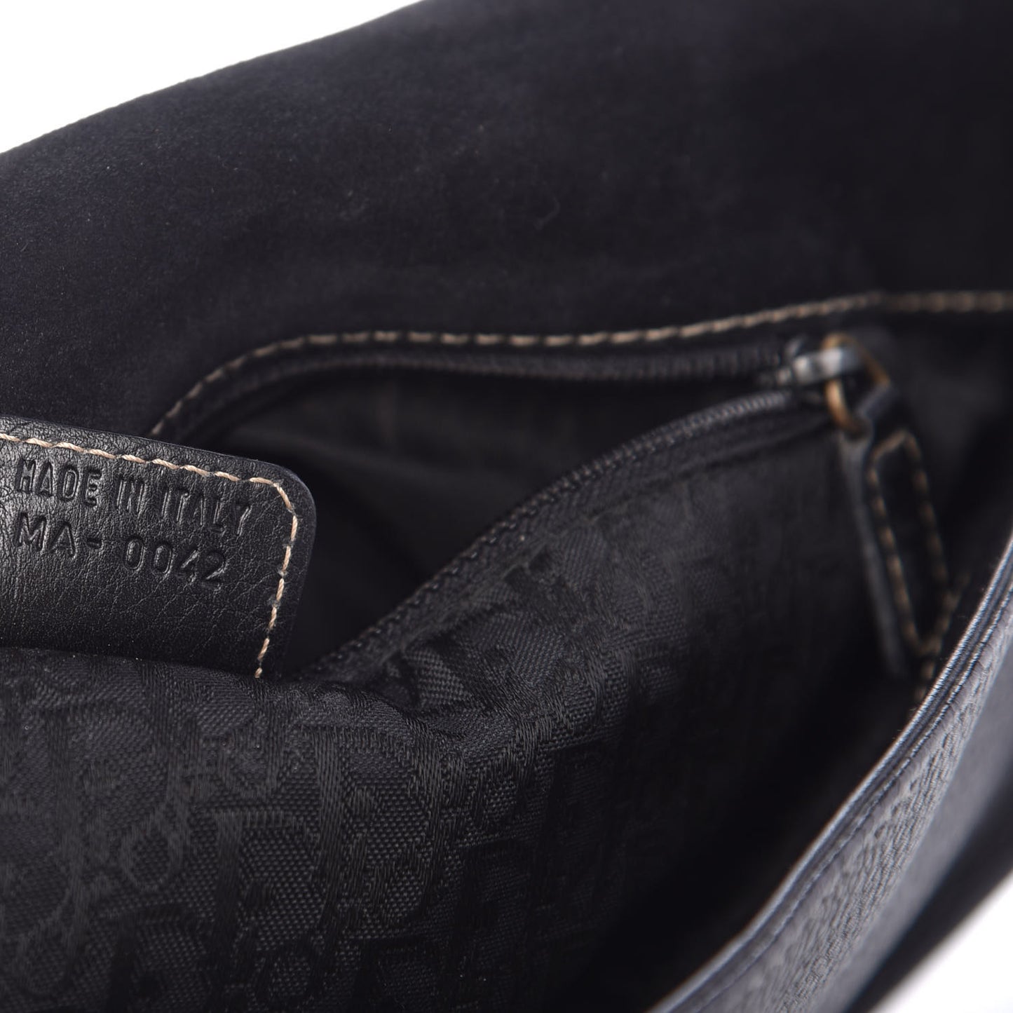 Calfskin Baudrier Saddle Bag Black