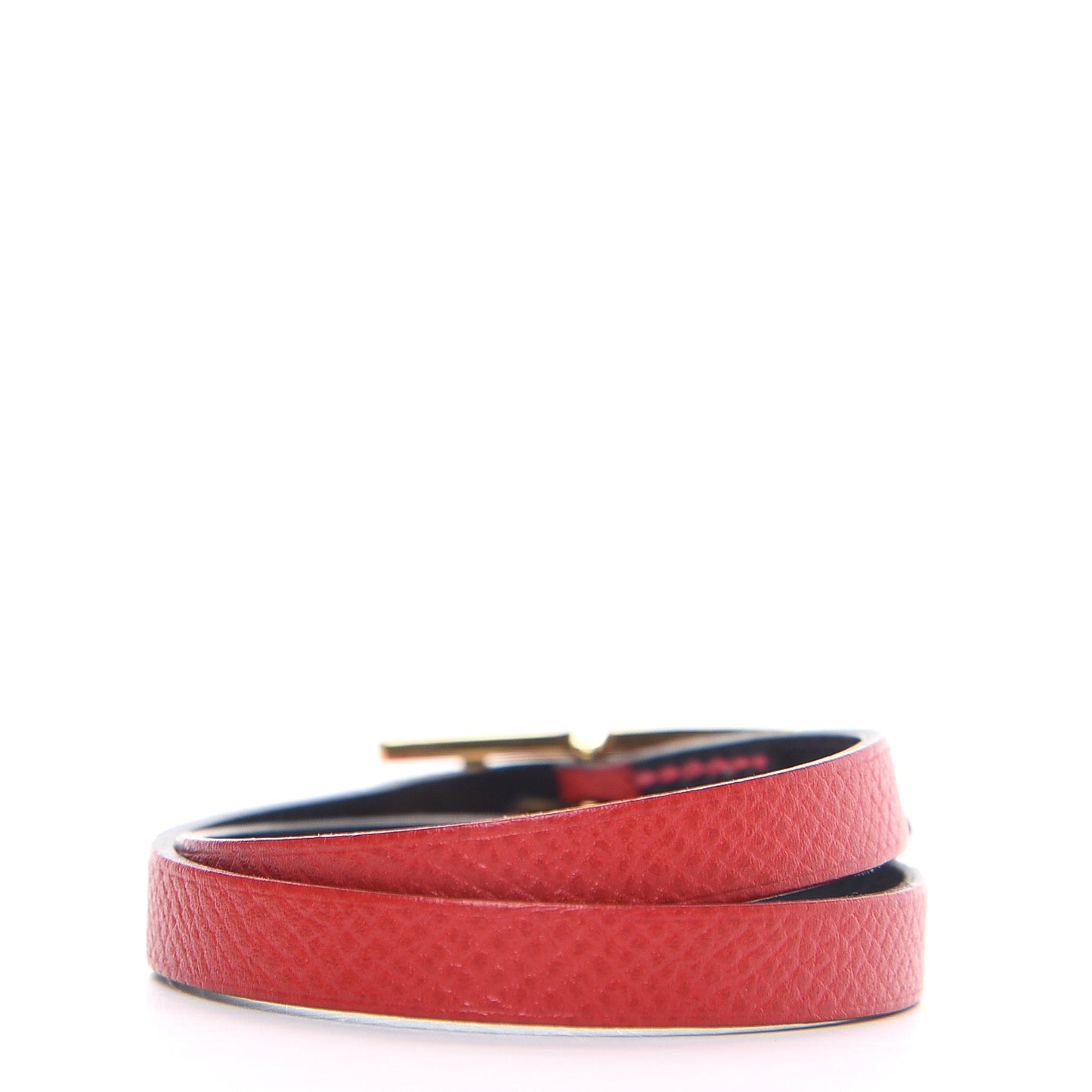 Epsom Behapi Double Tour Bracelet XS Rouge Casaque