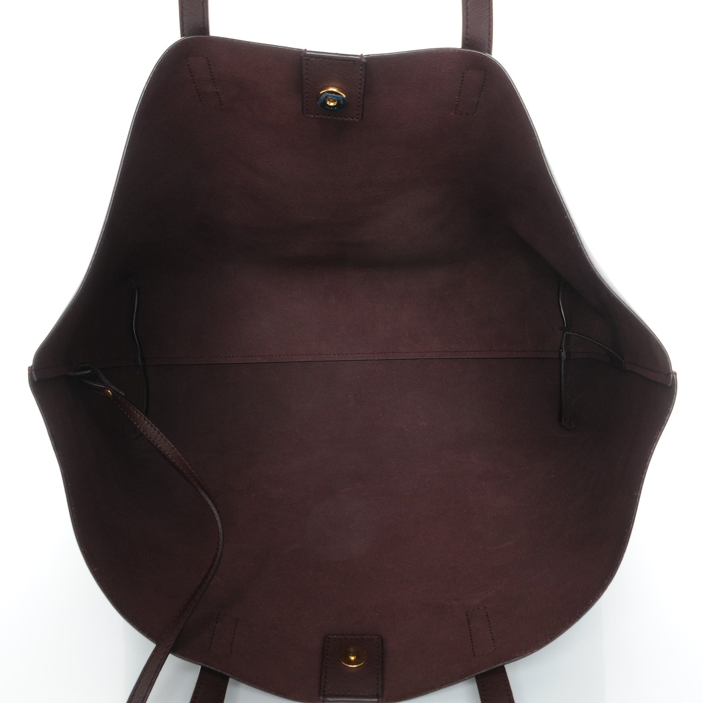 Calfskin Large Shopping Tote Bordeaux