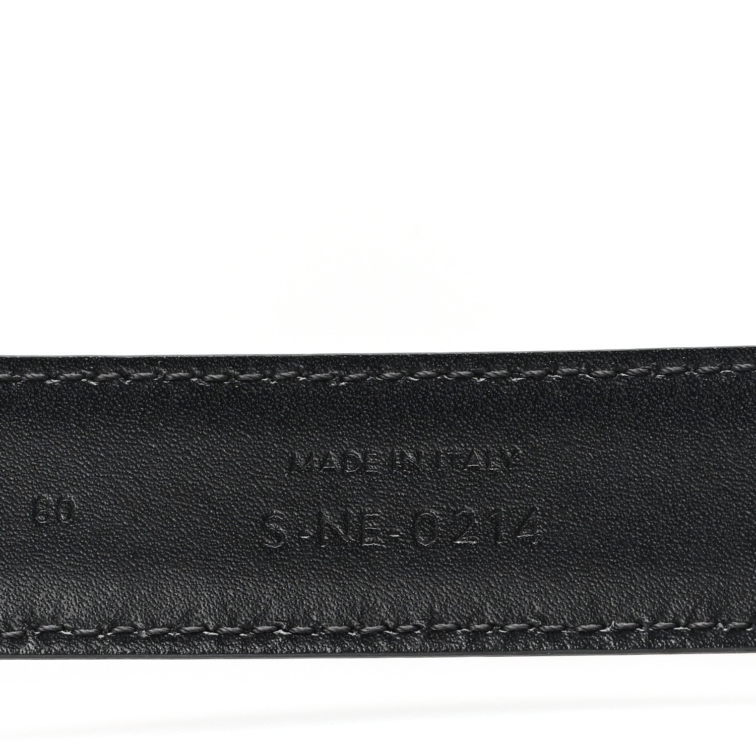 Celine Taurillon Calfskin Medium 25mm Triomphe 80 32 Belt Black 4 of 7