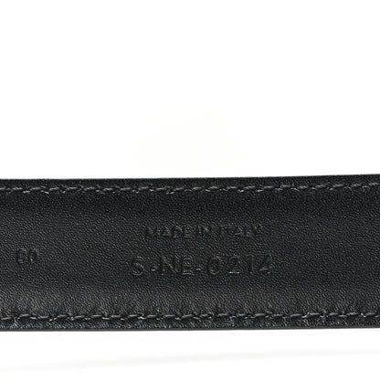 Celine Taurillon Calfskin Medium 25mm Triomphe 80 32 Belt Black 4 of 7