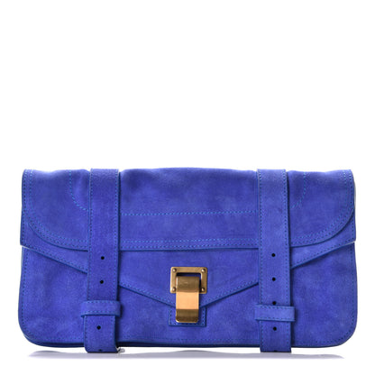 Proenza Schouler Suede PS1 Pochette Clutch Royal Blue 1 of 6