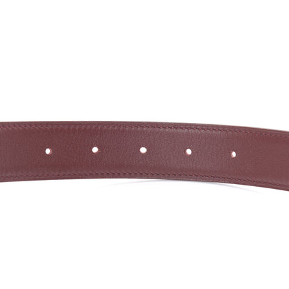 Hermes Epsom Swift 32mm Belt Strap 85 Rouge Casaque Rouge H 6 of 7