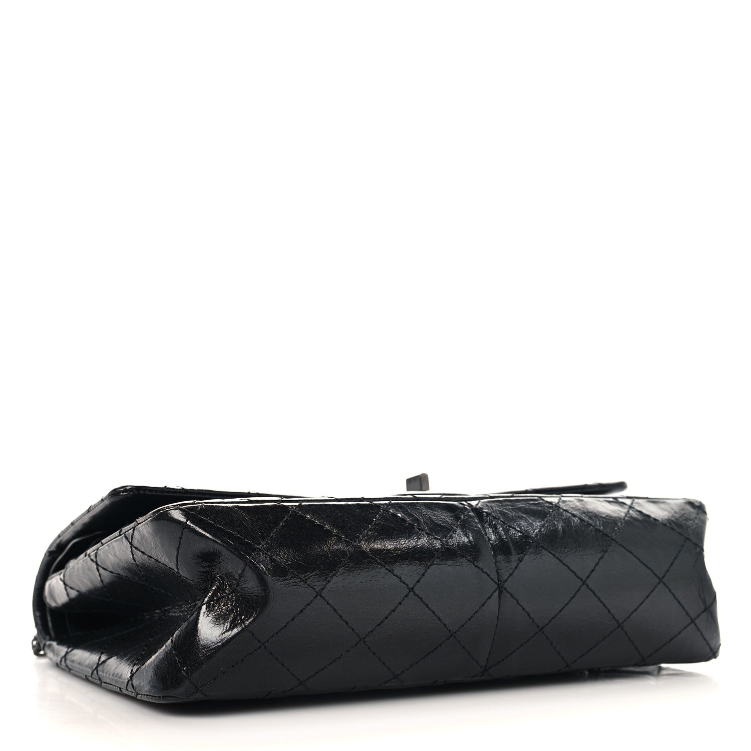 Chanel Glazed Calfskin Quilted 2.55 Reissue 226 Flap So Black 4 of 11
